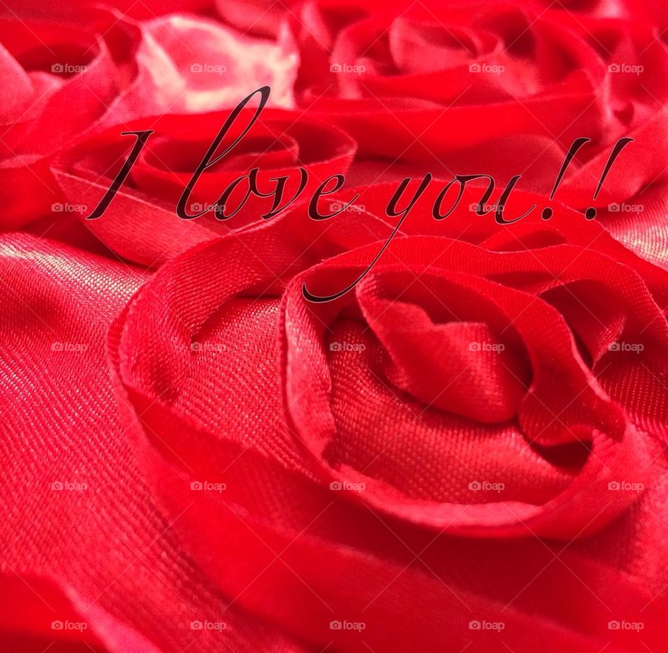 Red roses say I love you