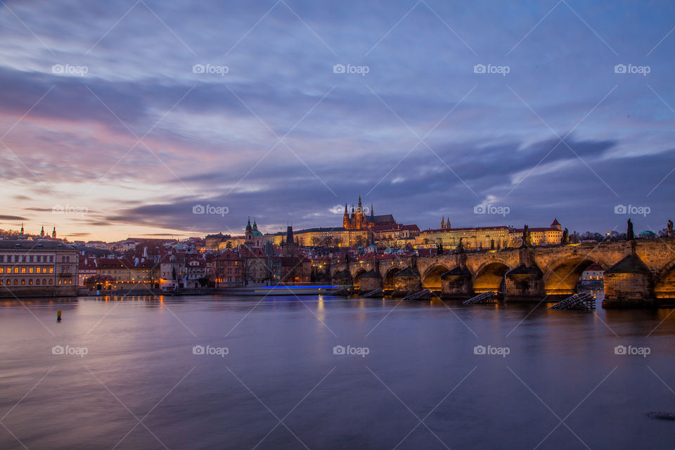 Prague at evening