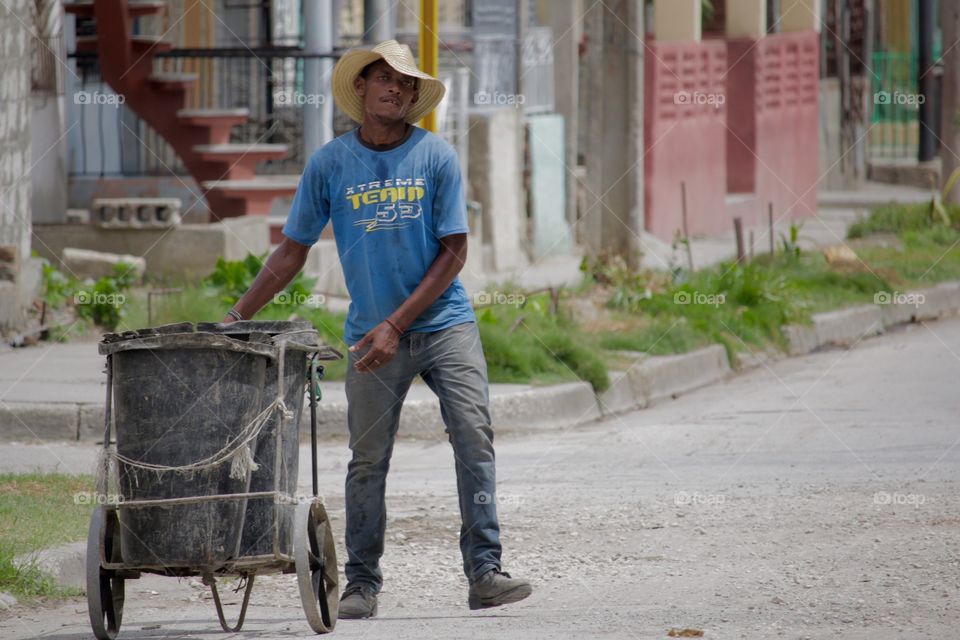 People In Cuba.Community Worker