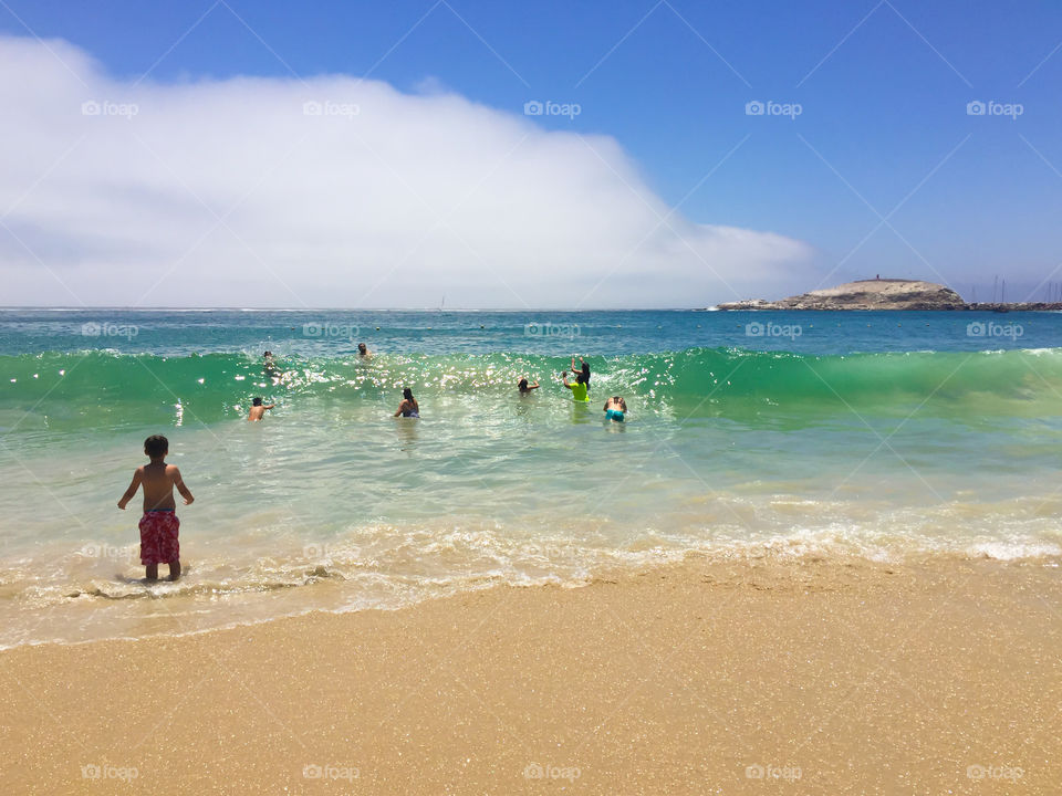 Enjoying summer at the beach 