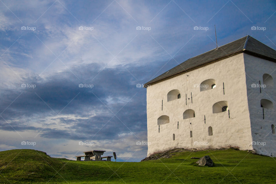 Sitting on a hill overlooking Trondheim 