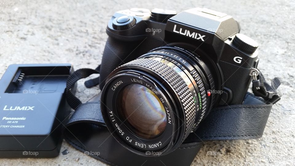 lumix with canon fd 50mm 1.4