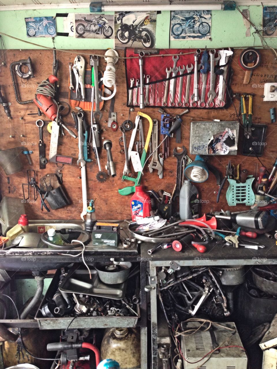 Motor repairing shop. My motor was broken so I came to the motor repairing shop to fix it.