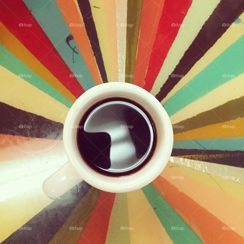 Coffee time. Turn on tune in drop out 