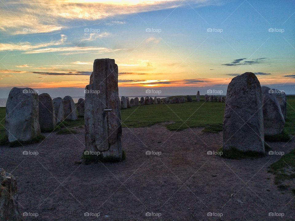 Ales Stenar in sunset