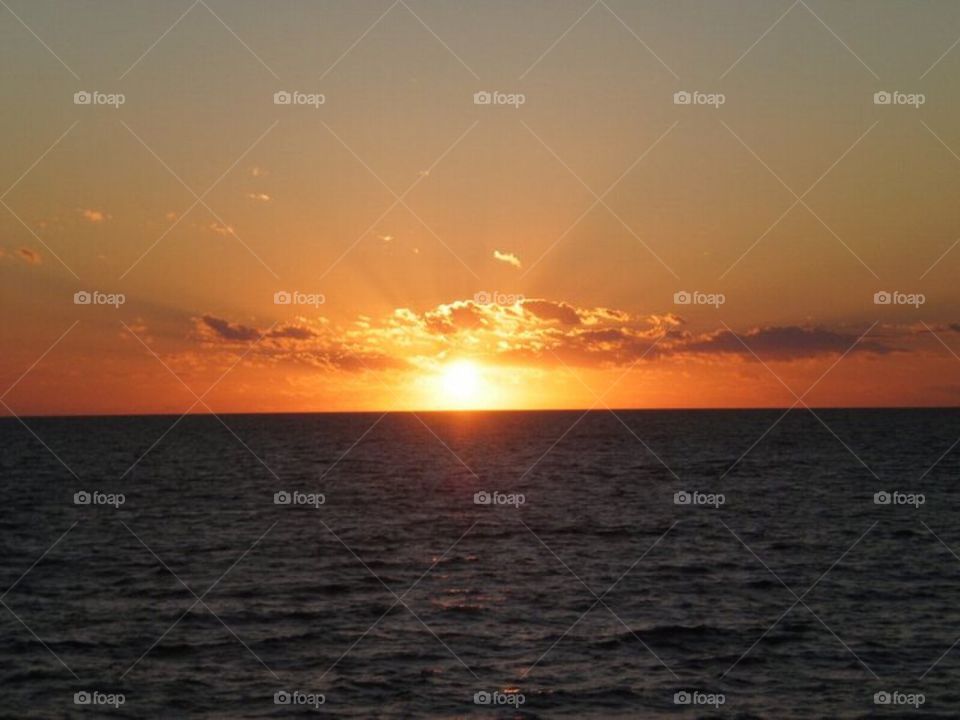 Lake Michigan sunset 