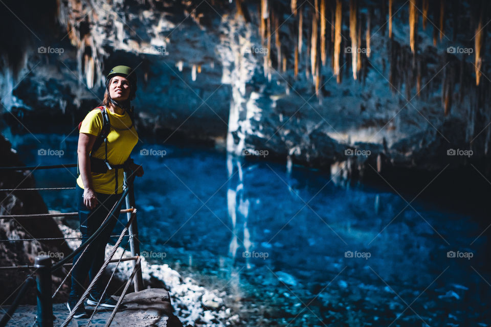 Blue lake cave - Brazil