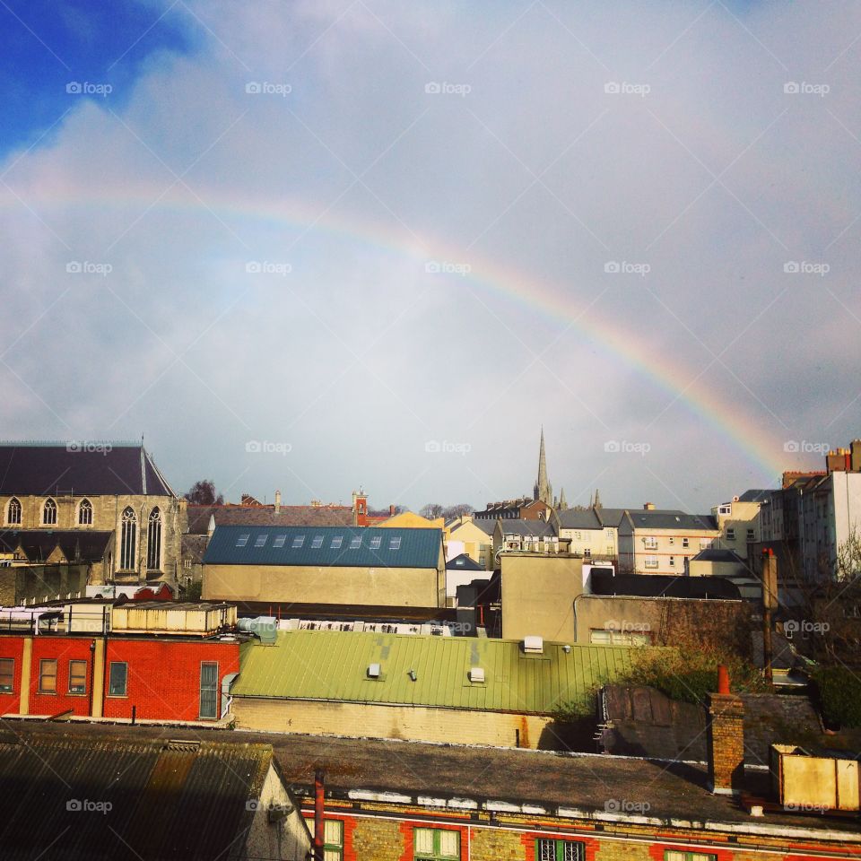 Rainbows in Dublin . Something that I found in Dublin: there's a lot of rainbows 