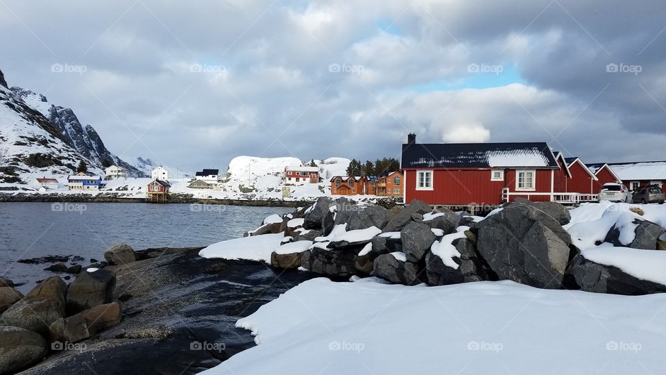 Winter at the fishing village