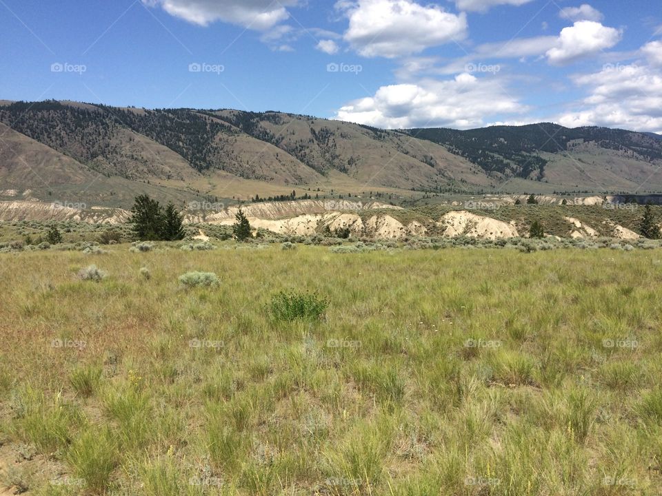 Beautiful scenic mountain hike