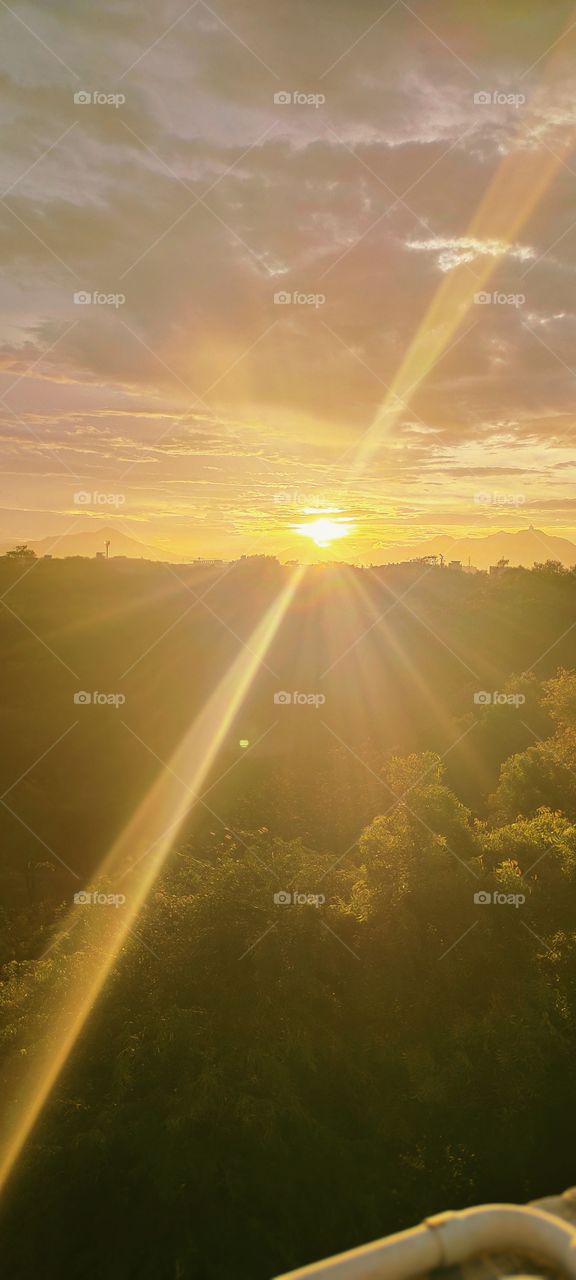 beautiful evening sunset