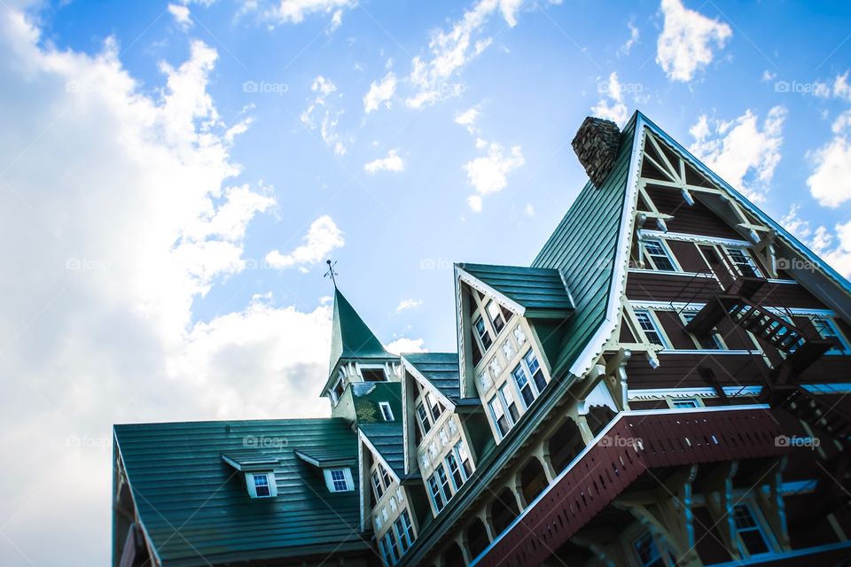 Grand hotel in the mountains 