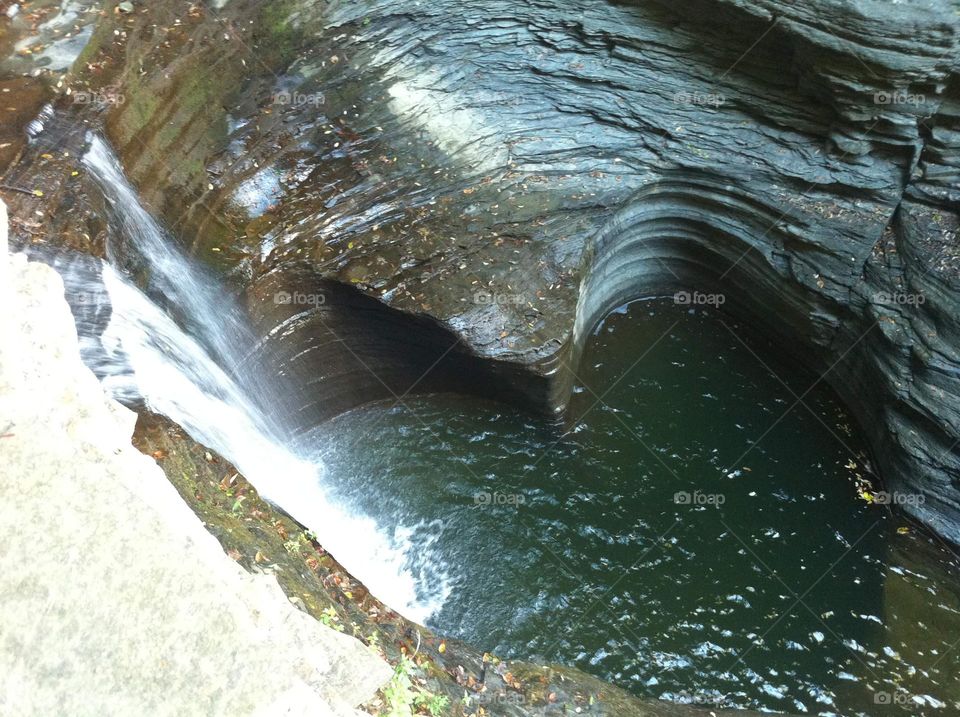 Watkins Glen State Park’s Natural Heart Shaped Waterfall