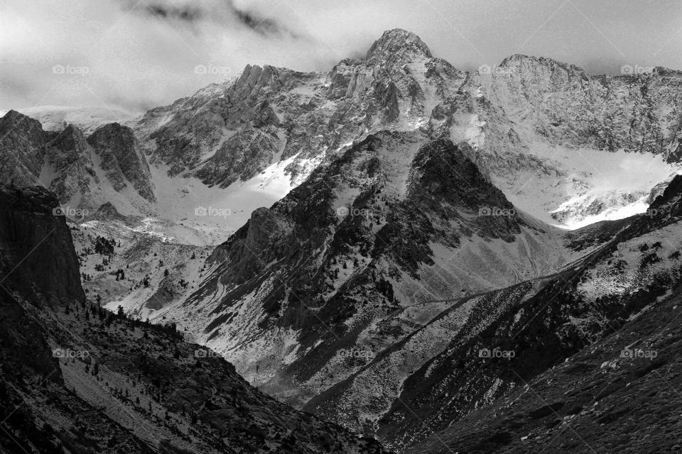 Snowcapped mountains