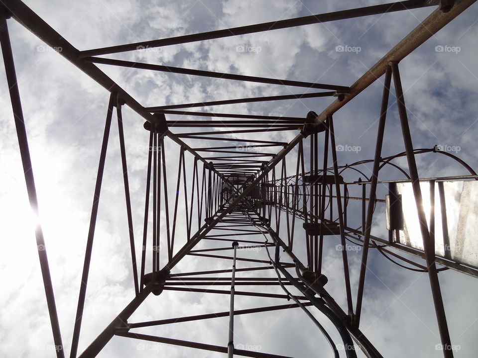 The Watch Tower. Inside a watch tower overlooking pier heads