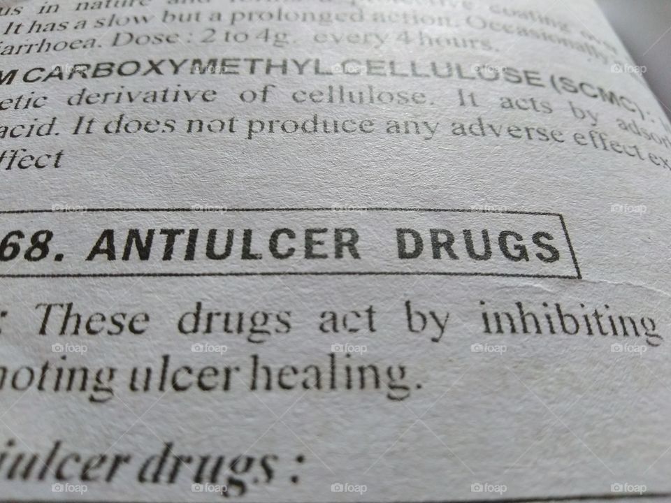 book page study anti ulcer drug