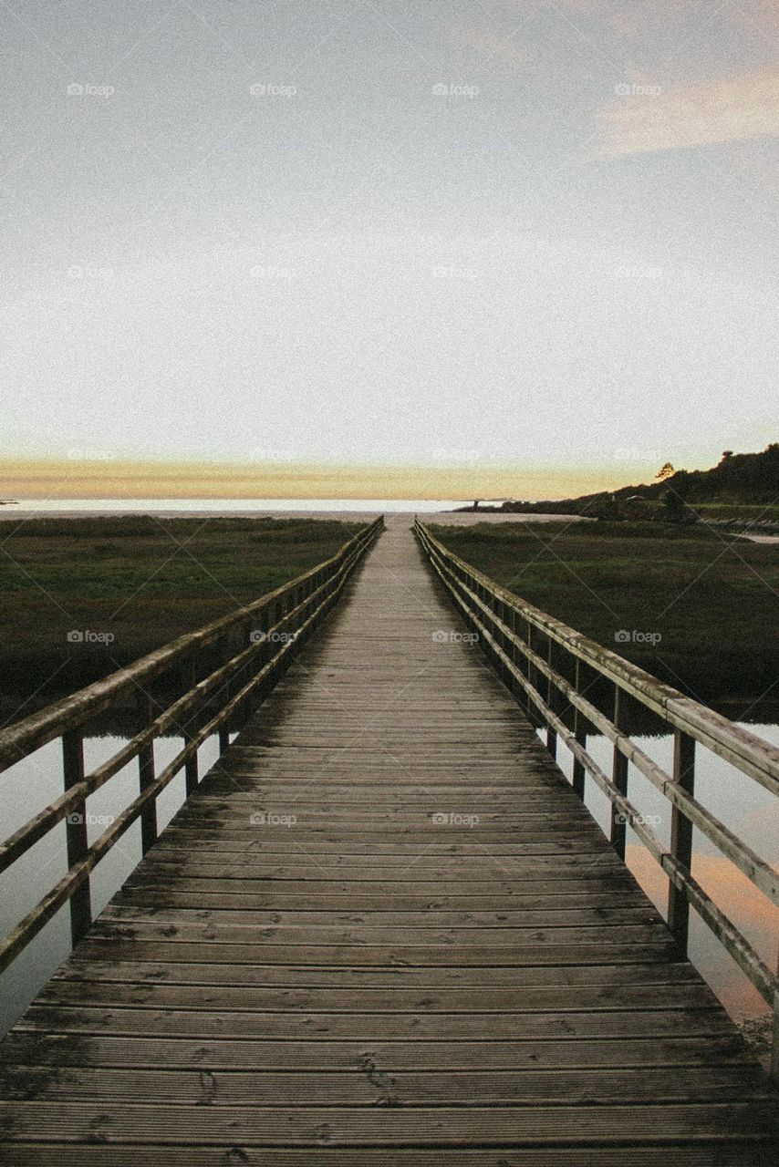 the path to the beach