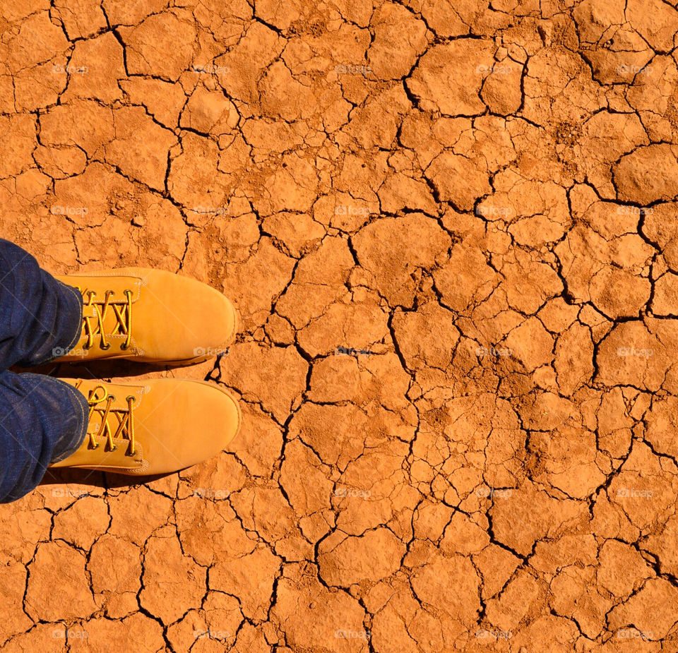 Feet in the desert