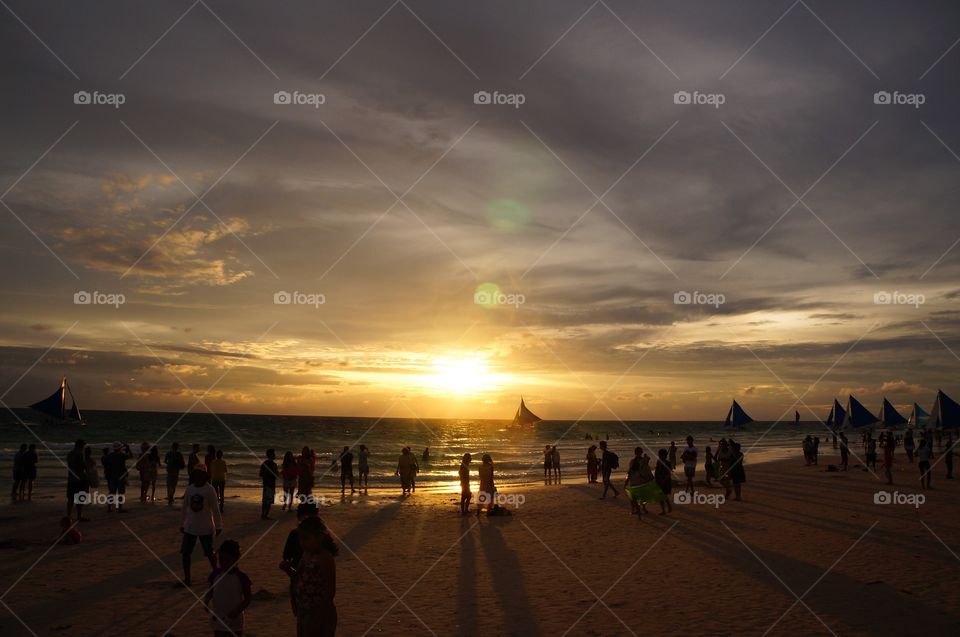 Sunset in Boracay, Philippines 