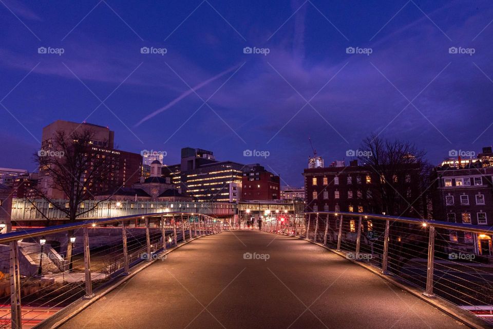 Boston at dusk