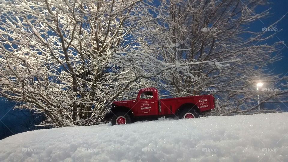 1939 Power Wagon in the snow