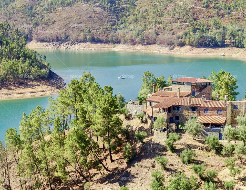 Rio Zêzere in summertime, Portugal