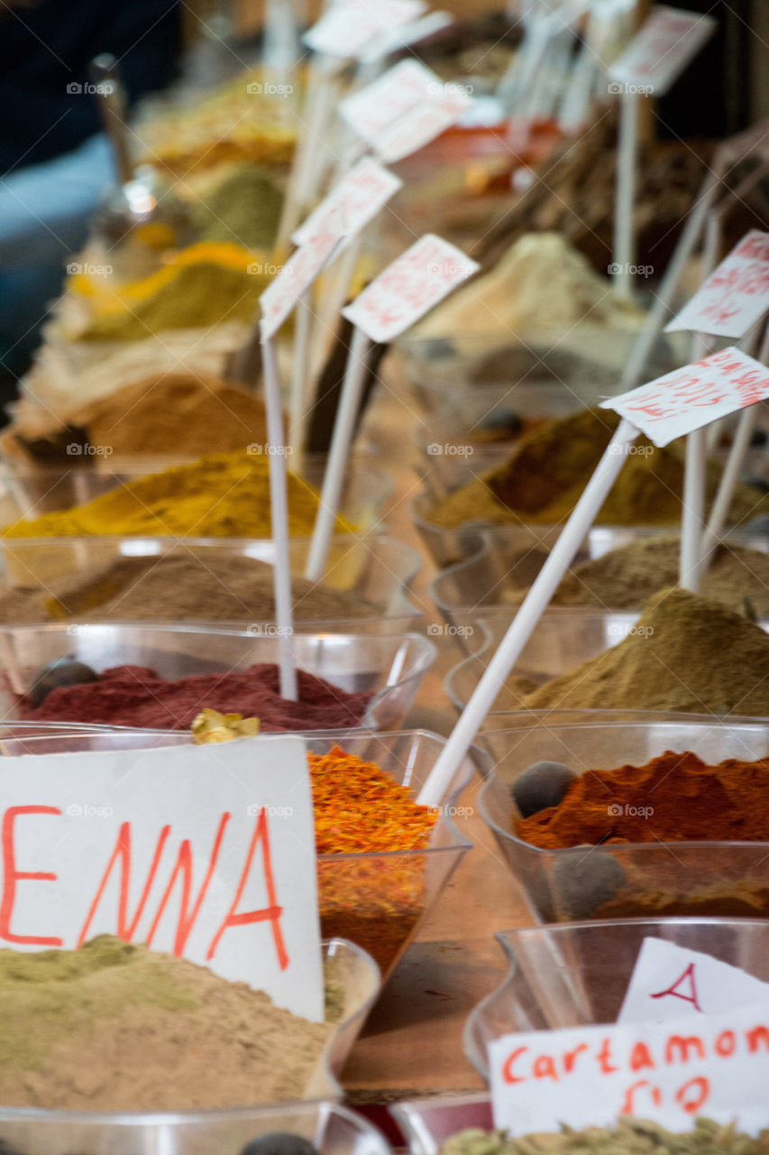 Spices for sale 