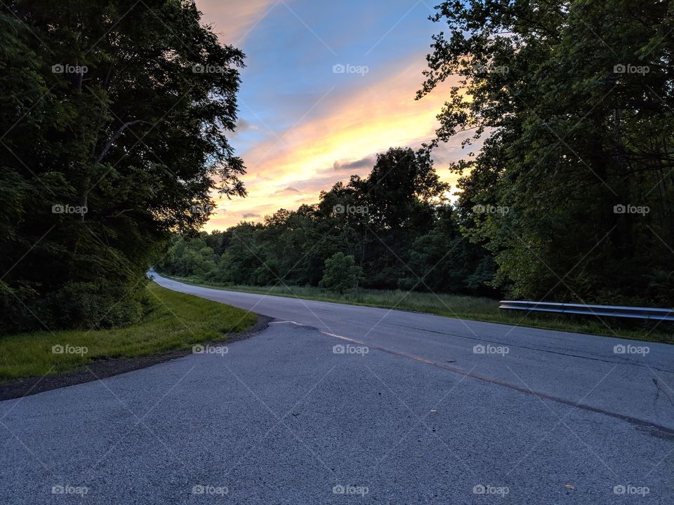 The Road around Greenlick Lake Mt Pleasant, PA