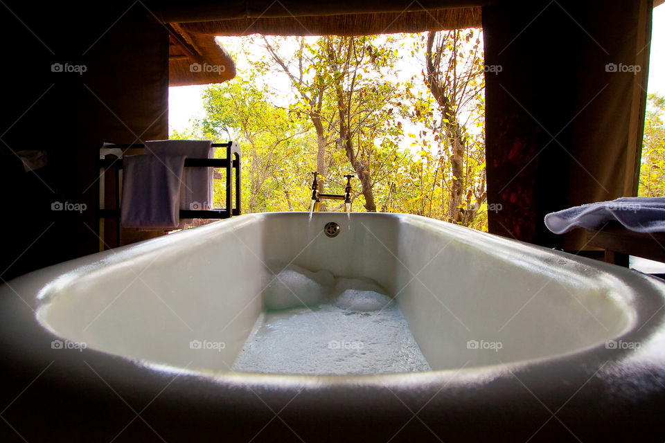 My secret ritual for downtime after a hard day... a bubble bath!