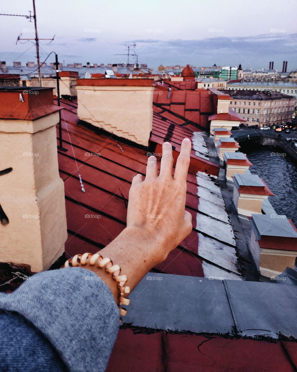 Rooftop at St.Petersburg, Russia