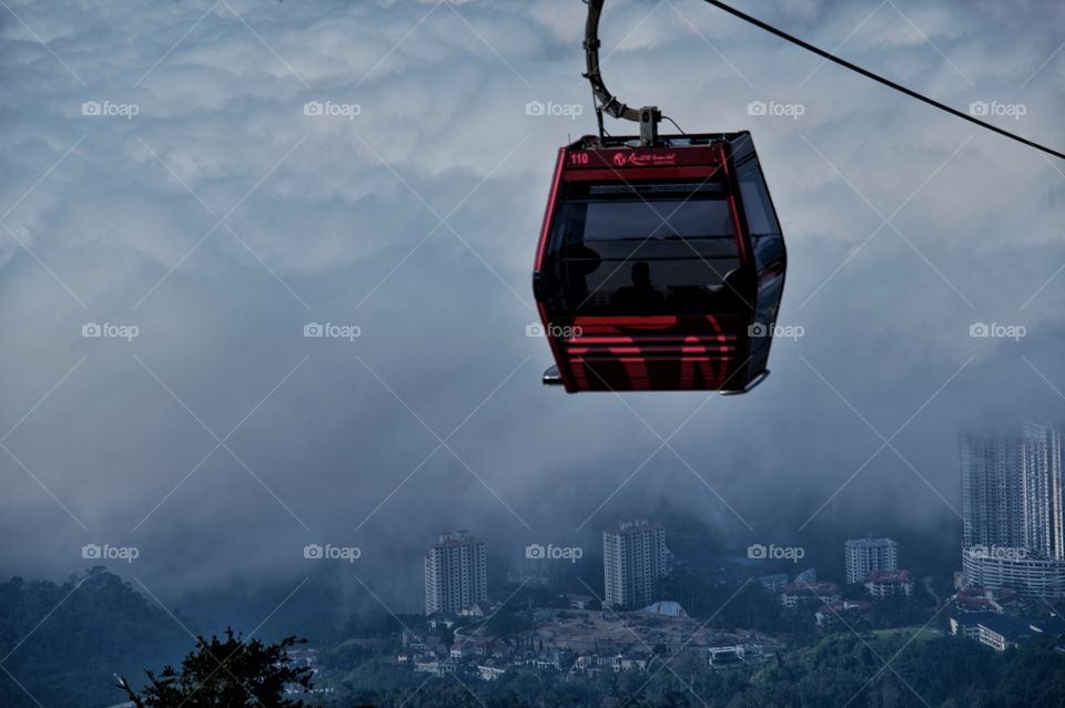Cable car Genting Highland Kuala Lumpur.