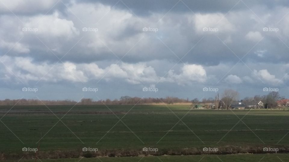 big clouds in the air