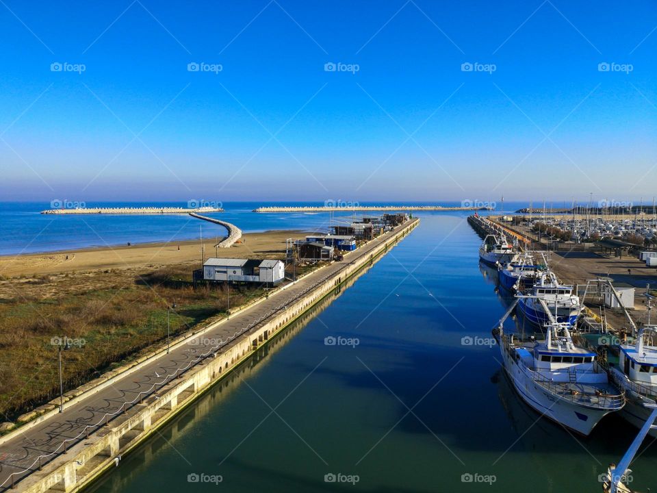 Harbour of Pescara (Italy)