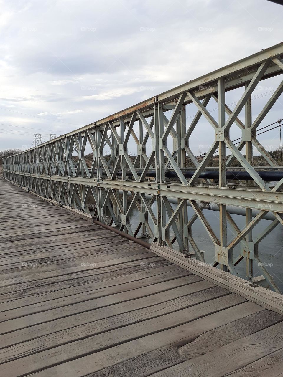 estructura metálica de un puente