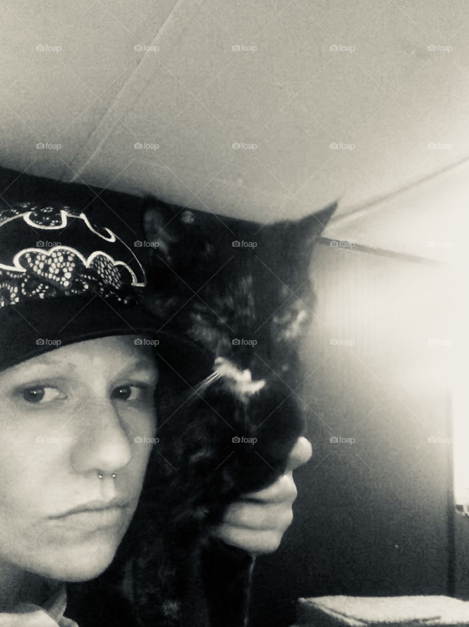 Me and my cat black and white