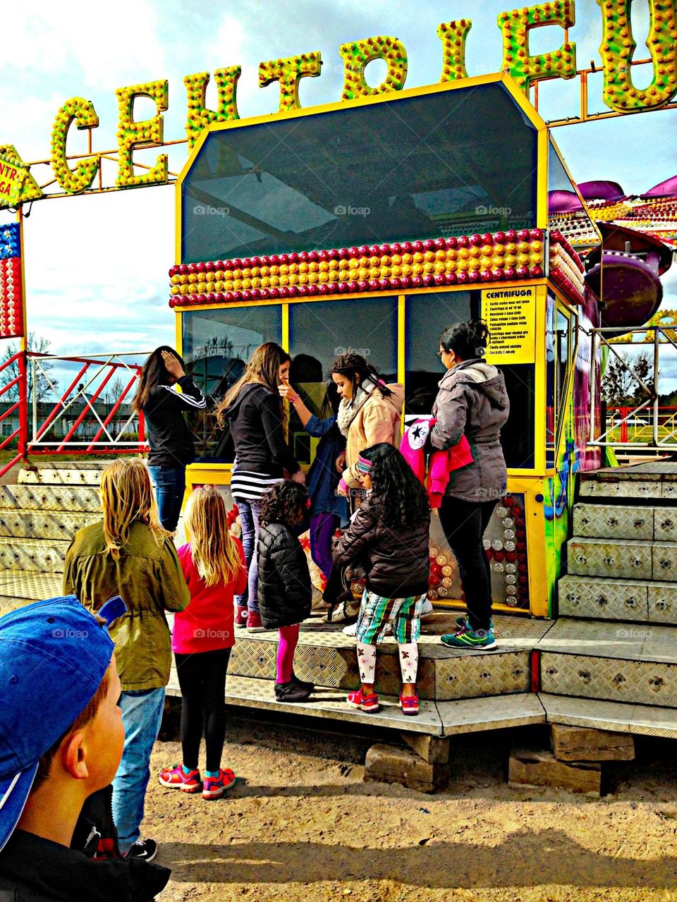 Riding carousel!