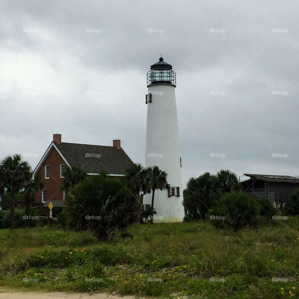 St. George Island Lighthouse in Eastpoint, Florida.