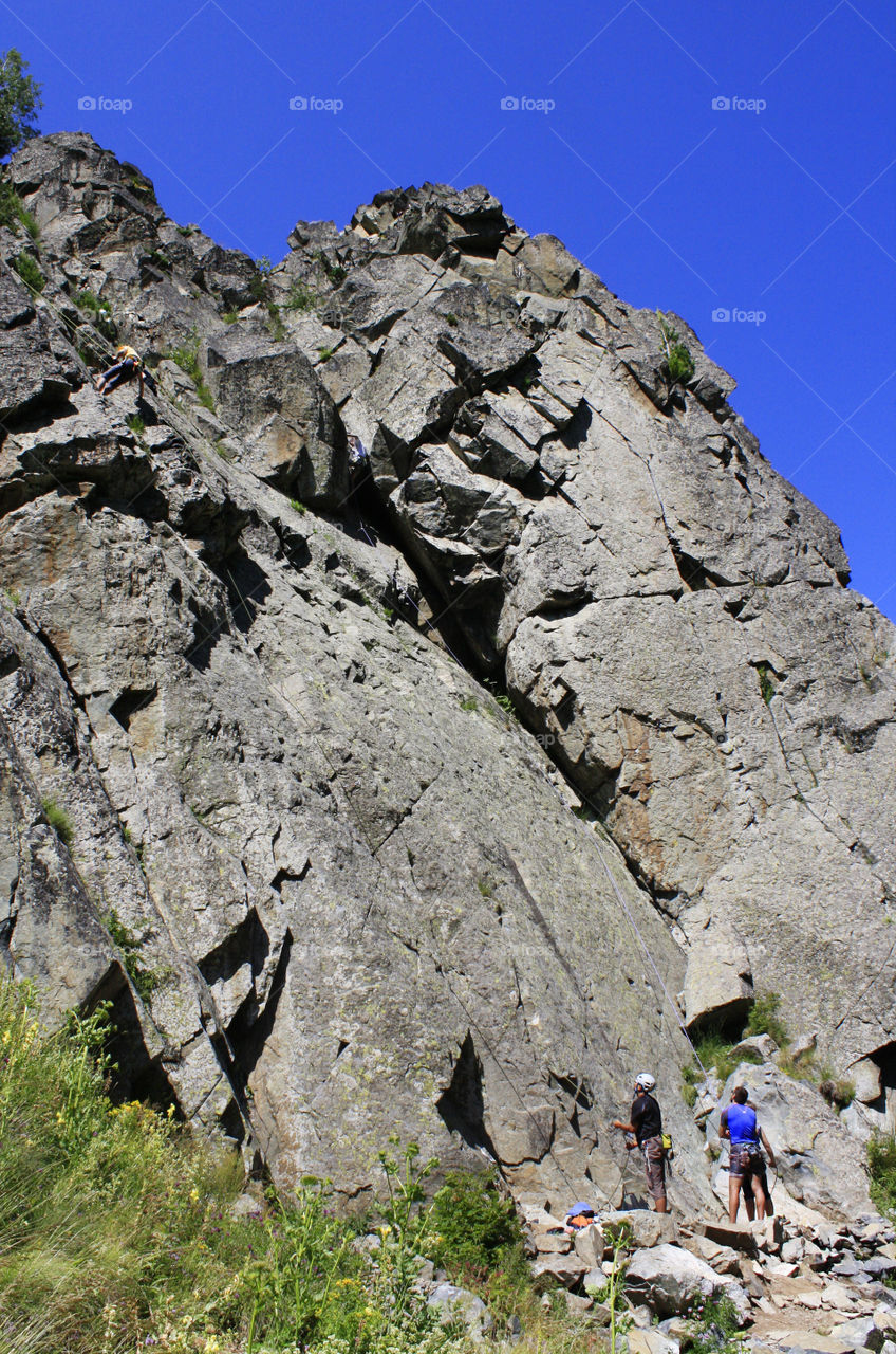 Hikers, extreme sport outdoor