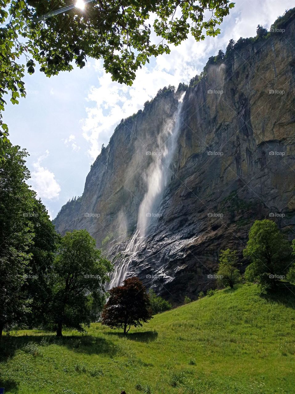 Vacation series : Mountains.   Waterfall