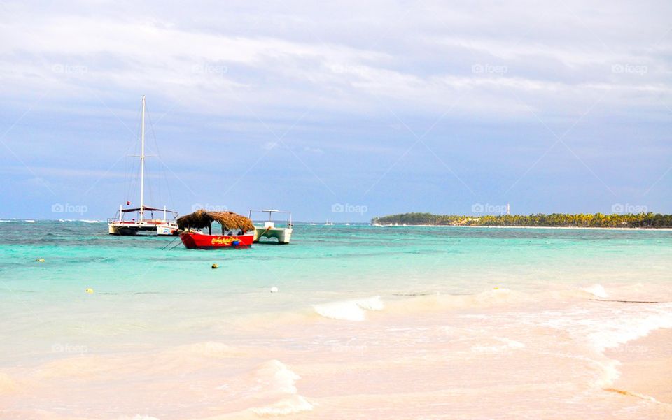 Boats in the ocean