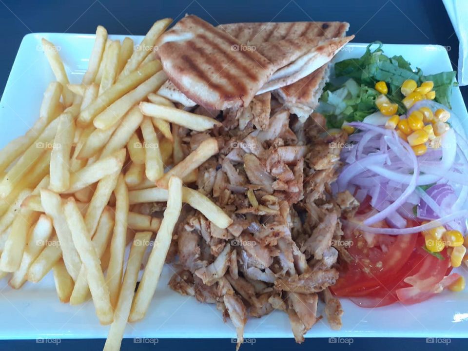 plate shawarma