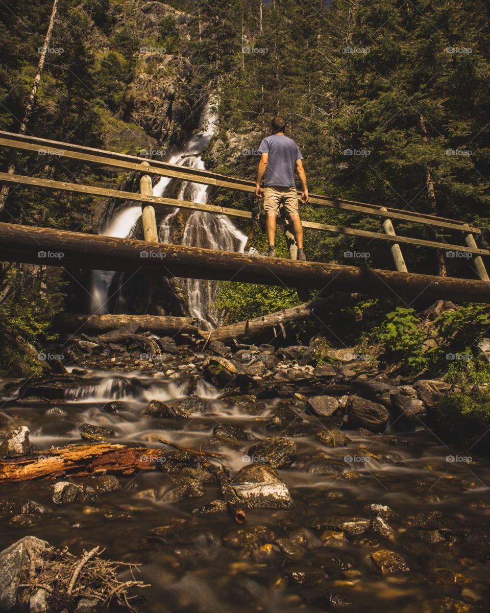 Taking in Pine Creek Falls in Montana