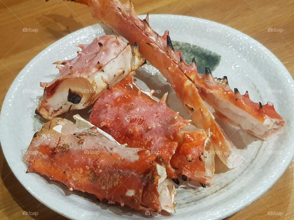 Delicious sea food crab dishes