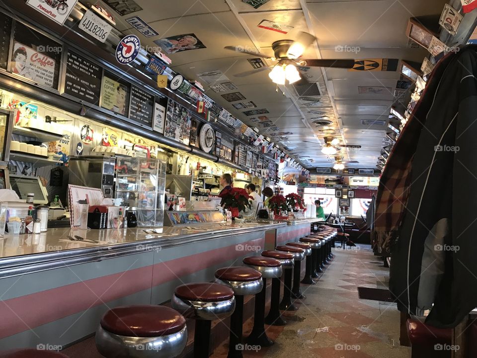 Vintage fifties diner New York 