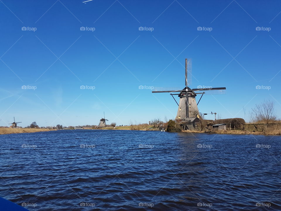 Windmills at Kinderdijk, the Netherlands