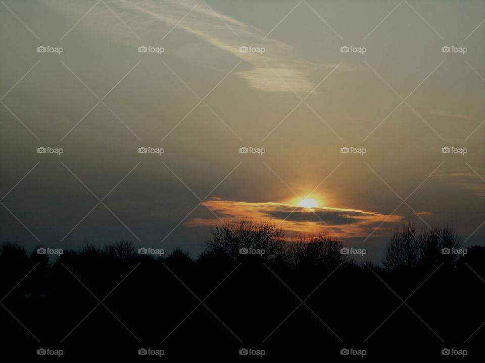 Sunset, Dawn, Sun, Landscape, Evening