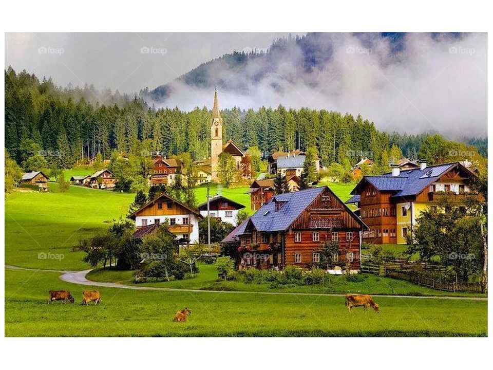 Gosau village Austria 