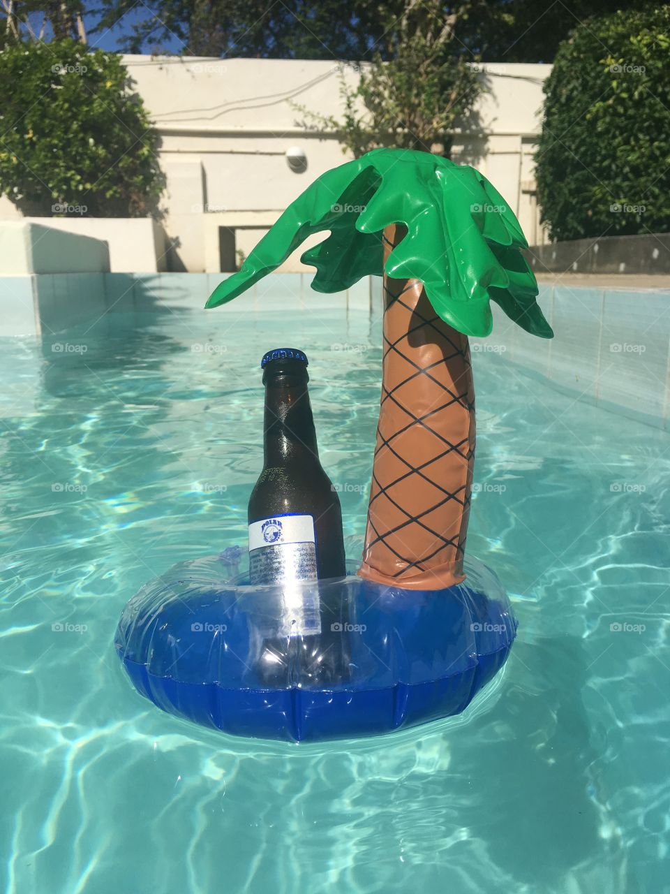 Beer in the pool