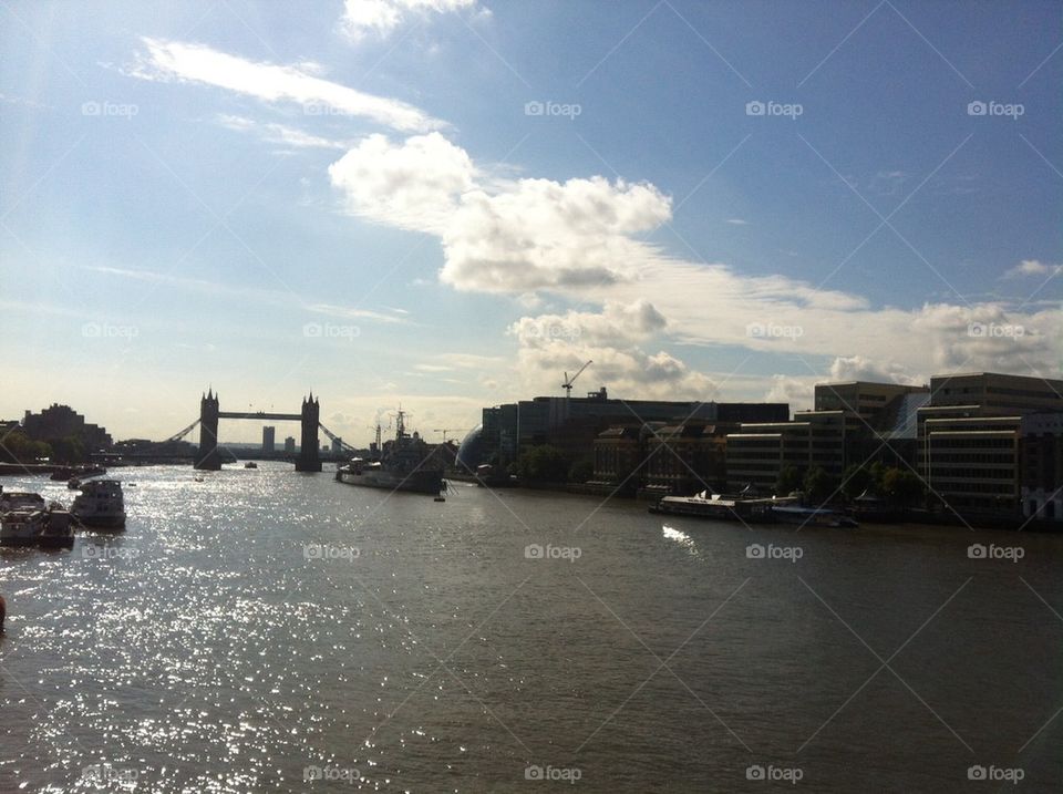 Tower Bridge, The Thames, London. 