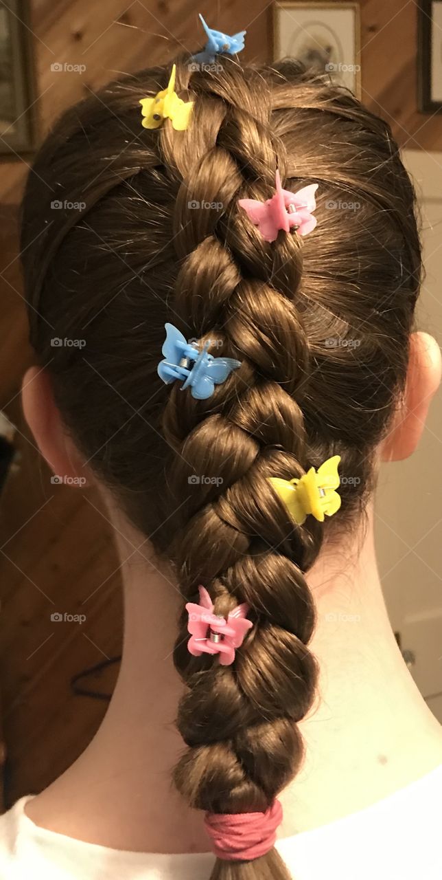Butterfly hair